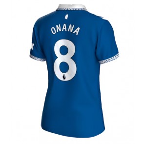 Everton Amadou Onana #8 Domaci Dres za Ženska 2023-24 Kratak Rukavima